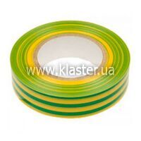 Стрічка ізоляційна Еlectro PVC 0,13х19х20 м, жовто-зелена