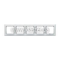 Рамка 5 постов горизонтальная Legrand Valena белая (774455)