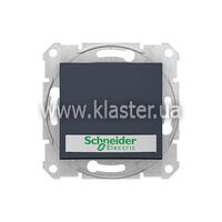 Кнопка з підсвічуванням з полем для напису Schneider Sedna графіт (SDN1600370)