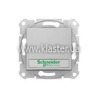 Кнопка з підсвічуванням з полем для напису Schneider Sedna алюм. (SDN1600360)