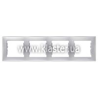 Рамка 4-місна Schneider Sedna алюм. (SDN5800760)