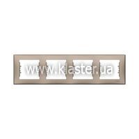 Рамка 4-местная Schneider Sedna титан (SDN5800768)
