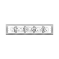 Рамка 5-місна Schneider Sedna алюм. (SDN5800960)