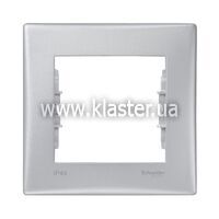 Рамка 1-местная Schneider Sedna IP44 алюм. (SDN5810560)
