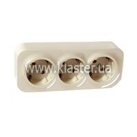 Розетка Legrand Forix 3+2к+3 со шторками слоновая кость (782448)