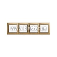 Рамка Legrand Valena 4 поста матовое золото (770304)