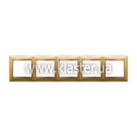 Рамка Legrand Valena 5 постів матове золото (770305)