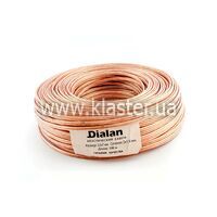 Акустический кабель Dialan CCA 2x1,50 мм прозрачный ПВХ 100 м (002119)
