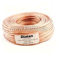 Акустичний кабель Dialan CU 2x0,75 мм прозорий ПВХ 100 м (006300)