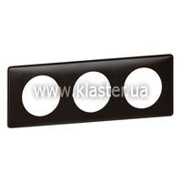 Рамка Legrand Celiane 3 пости карбон/метал (068983)