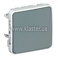 Выключатель кнопочный Legrand Plexo 10a Но серый (069540)