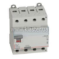 Дифреле Legrand Dx3 4п 40a 30ma Ac (411703)