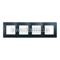 Рамка Legrand Etika 4 пости антрацит (672584)