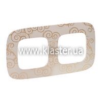 Рамка Legrand Valena Allure 2 поста нарцис золото (754352)