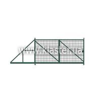 Ворота откатные Заграда из сварной 3D сетки h=2.4м L=5.0 З-6005 (VRTo240506005)