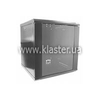 Шкаф серверный настенный Hypernet 12U 600x600 разборный черный (WMNC66-12U-FLAT-AC-BLACK)