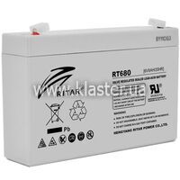 Акумуляторна батарея AGM RITAR RT680, 6V 8Ah Q12