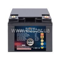 Аккумулятор LogicPower LiFePO4 для ИБП 12V 60Ah (BMS 80A/40А) пластик (LP18054)