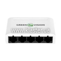 Комутатор мережевий GreenVision GV-001-H-05P (LP5649)
