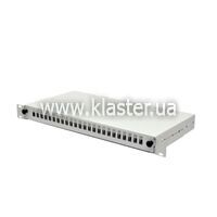 Патч-панель CMS 24 порта SC-Simpl/LC-Dupl/E2000, пустая grey (UA-FOP24SCS-G)