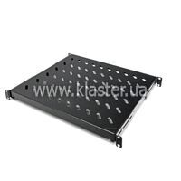 Полиця CMS 19" 500мм, перф, сталь, 1,5мм, сіра (UA-SH4-500G)