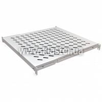 Полка CMS 19" 550мм, перф, сталь, 1,5мм, серая (UA-SH4-550G)