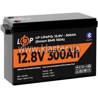 Акумулятор LogicPower LiFePO4 12,8V - 300 Ah (BMS 200А) Smart BT пластик (LP30383)