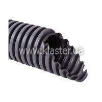 Труба гофрована ПВХ важка d16/10,7mm із протяжкою темно-сірий Kopos (50м)