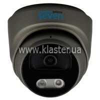 IP-відеокамера 5 Мп SEVEN IP-7215PA-DL black 2,8 мм з розумним підсвічуванням (IP7215PADLb28)