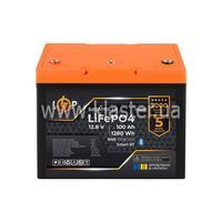 Аккумулятор LogicPower LiFePO4 12,8V - 100Ah (1280Wh) (BMS 100A/50А) пластик Smart BT (LP24662)