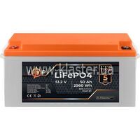 Акумулятор LogicPower LiFePO4 51,2V-50Ah (2560Wh) (BMS 80A/50А) пластик Smart BT (LP24479)