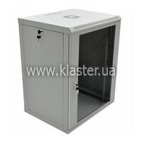 Комутаційна шафа CMS 15U 600х500х773 L-type скло акрил сірий (UA-MGSW1L155G)