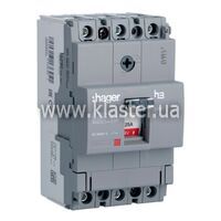Автоматический выключатель Hager x160 In=32А 3п 18kA Тфикс/Мфикс (HDA032L)