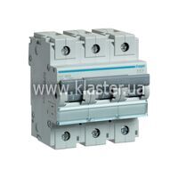 Автоматический выключатель Hager 3P 10kA C-100A 45M (HLF390S)