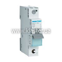 Автоматичний вимикач Hager QC 1P 6kA C-6A 1M (MCS106)