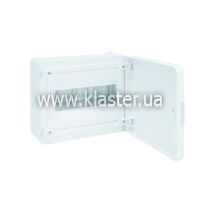 Щит Hager с/у с белой дверцей 8 мод  (1х8) GOLF (VS108PD)