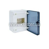 Щит Hager с/у с прозрачной дверцей 4 мод  (1х4) GOLF (VS104TD)