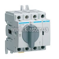 Вимикач навантаження Hager модульний до 16мм2, 4п 63А (HAB406)