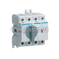 Вимикач навантаження Hager модульний до 35мм2, 4п 100А (HAC410)