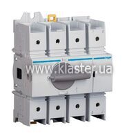 Выключатель нагрузки Hager модульный до 70мм2, 4п 125А (HAD412)