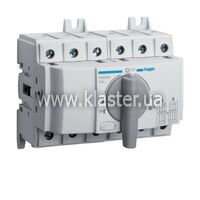 Переключатель Hager модульный трехпозиционный I-0-II до 35мм2 3п 63А (HIM306)