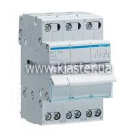 Перемикач введення резерву Hager I-0-II із загальним виходом зверху 3-підлога 40А/400В (SFT340)