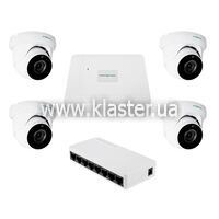 Комплект відеоспостереження GreenVision на 2 камери GV-IP-K-W95/5MP